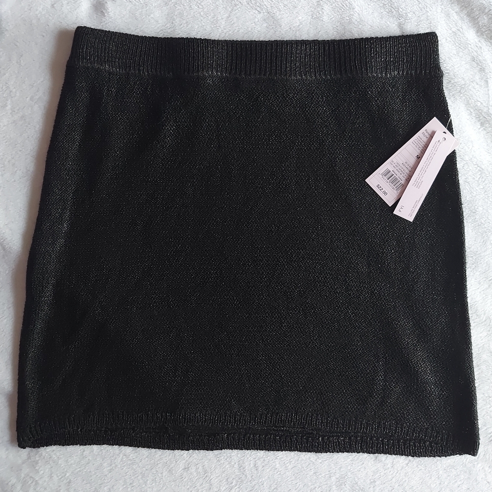 Wild Fable Black Mini Pencil Skirt